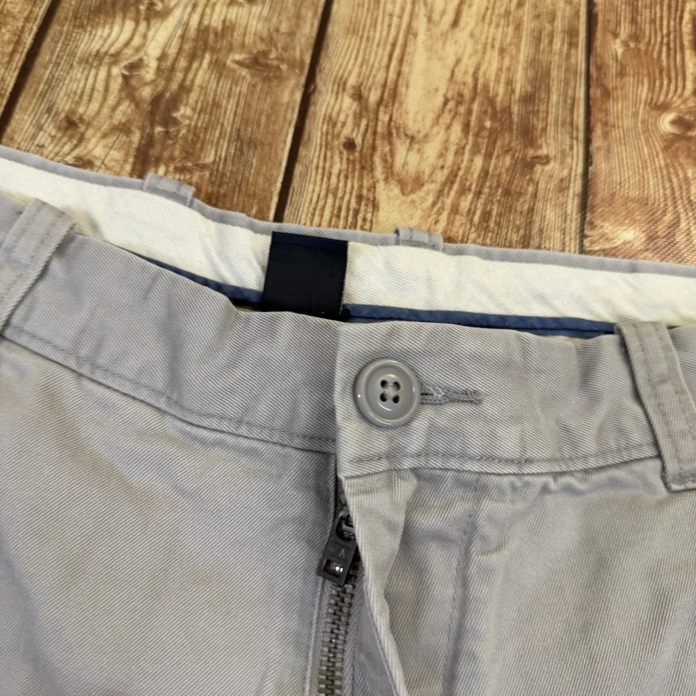 j.crew Chino Shorts Mens 36 Gray Cotton Casual Classic Pockets